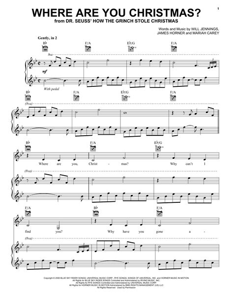 Where Are You Christmas? | Sheet Music Direct