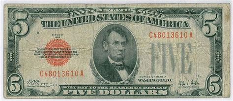 1928A FIVE-DOLLAR($5) BILL | Dollar, Peace dollar, Bills