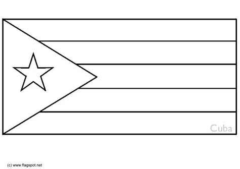 Coloring Page flag Cuba - Free printables - Img 6325