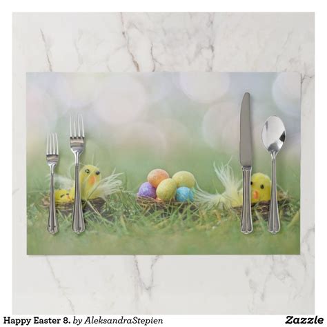 Happy Easter 8. Paper Placemat | Zazzle.com | Placemats, Happy easter, Easter