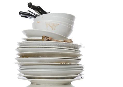 Dirty Dish after Eating. Copy Space Stock Photo - Image of dishware, hastily: 106605382