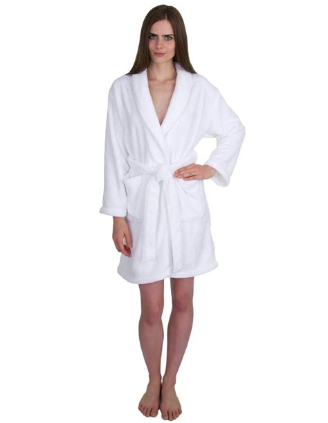 TowelSelections Women's Robe, Plush Fleece Short Spa Bathrobe - Walmart.com