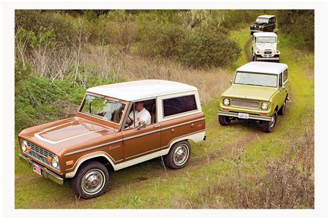 Classic SUV Showdown: Ford Bronco, Toyota Land Cruiser FJ40, Land Rover, International Harvester ...