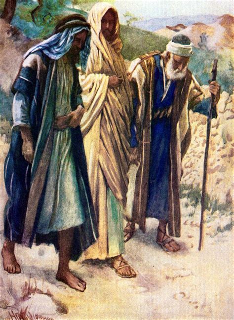 Harold Copping | The Road to Emmaus (Luke 24:13-29) | Jesus art, Biblical art, African history