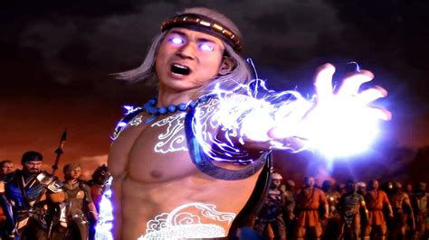 MORTAL KOMBAT 11 - Fire God Liu Kang Transformation Scene (Raiden + Liu ...