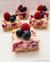 Mixed Berry Cheesecake Slice - Kj's Food Journal