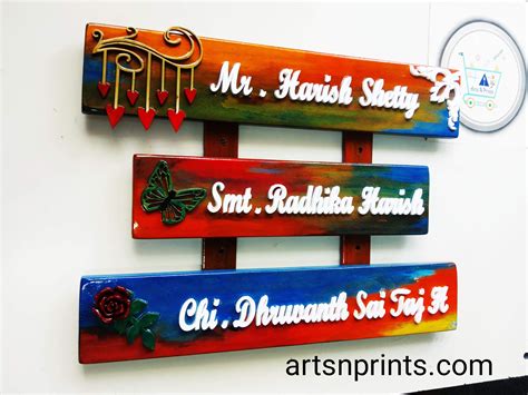 #Custom house name plates & room signs your home needs! in 2020 | Name plate, Name plate design ...