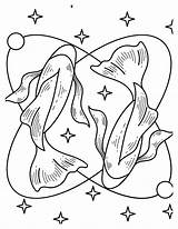 Pisces Coloring Pages Creative Fun For All Ages sketch template