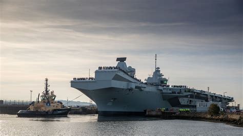 HMS Prince of Wales: Tight squeeze for 'extraordinary' UK aircraft carrier in maiden voyage | UK ...