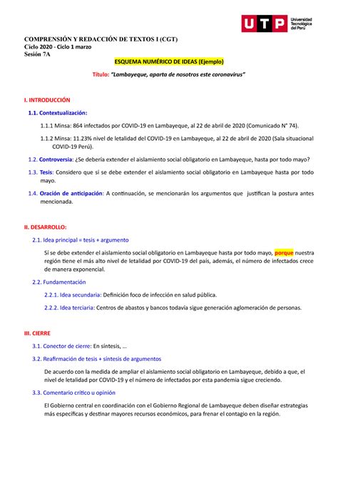 Esquema De Ideas De Un Texto Argumentativo - Image to u