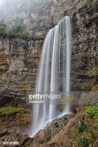 Spain Albacete Sierra De Riopar Waterfalls At The Source Of Mundo River High-Res Stock Photo ...