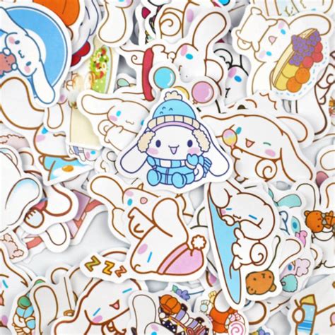 100PCS Cinnamoroll Sticker Pack, Cute Kawaii Sanrio Stickers, cartoon ...