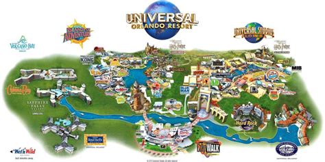 Universal Studios map - Universal Studios map Orlando (Florida - USA)