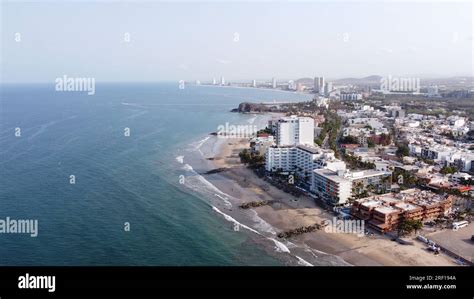 DRONE PHOTOGRAPHY ON THE BEACHES OF MAZATLAN SINALOA MEXICO Stock Photo ...