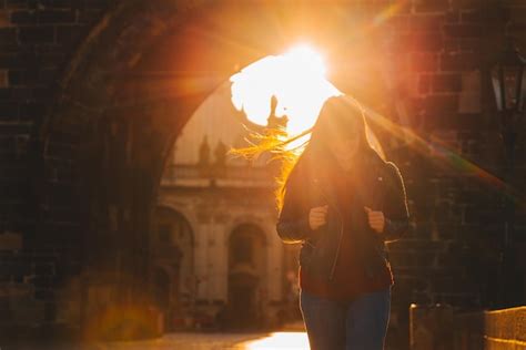 Premium Photo | Sunrise at charles bridge in prague