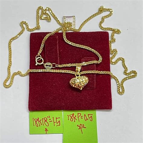 18K Saudi Gold necklace, Women's Fashion, Jewelry & Organizers ...