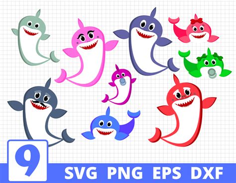 SHARK FAMILY SVG BUNDLE | Sharks svg | Baby shark cricut By SvgOcean | TheHungryJPEG