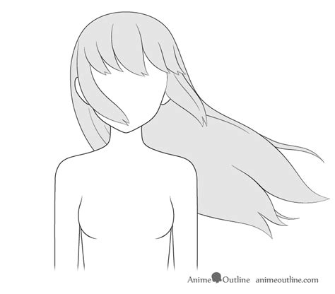 Anime Body Base With Hair - Eaqui Wallpaper