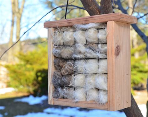 Bird Nesting Material / Pygora Goat Fiber / Fiber Filled Cedar - Etsy