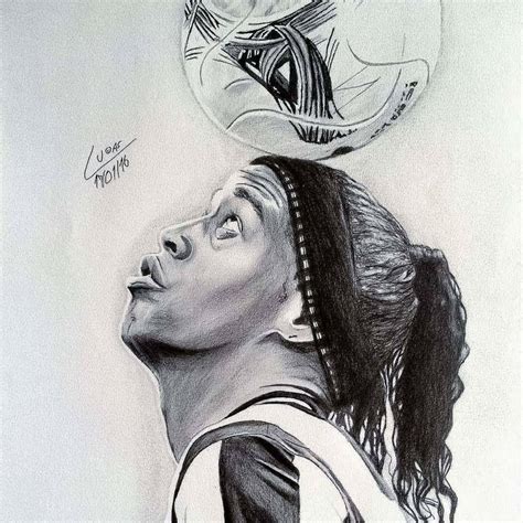 Pin de Phúc Lê em Ronaldinho | Desenho de rosto realista, Desenho de ...