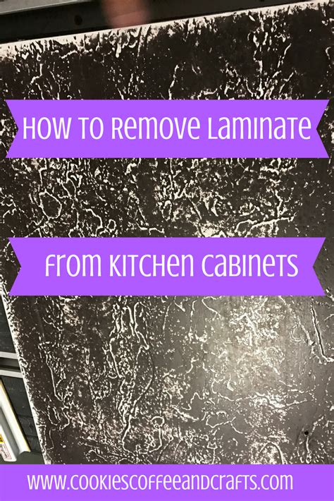 Removing Laminate from the Kitchen Cabinets - Simply Crafty Life | Laminate kitchen cabinets ...