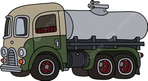 The Funny Old Tank Truck Lorry Steel Oldtimer Vector, Lorry, Steel, Oldtimer PNG and Vector with ...