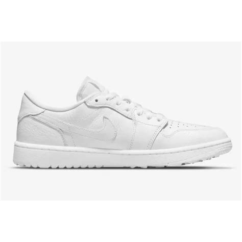 Nike Air Jordan 1 Low Golf Shoes | Triple White (Web Only) - Riverside ...