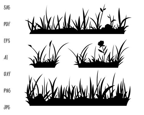 Grass SVG File Grass Leaves Svg Grass Silhouette Clipart - Etsy Ireland