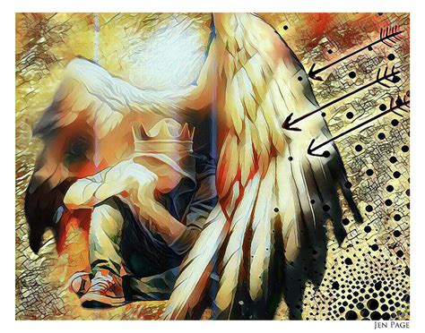 Under His Wings Digital Art by Jennifer Page