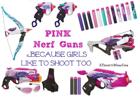 PINK Nerf Guns for GIRLS ~ Because girls like to shoot too Nerf Rebelle ...