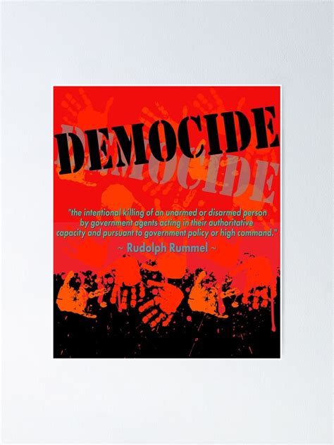 "Democide Definition" Poster for Sale by gedfay | Redbubble