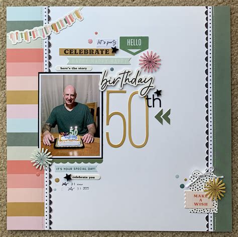 50th Birthday - Scrapbook.com | Birthday scrapbook layouts, Birthday scrapbook, Birthday ...