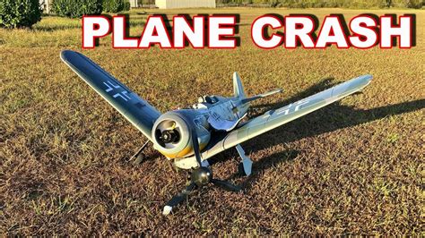 WORST RC PLANE CRASH EVER!! - FW190 BRUTALLY DESTROYED!!! - TheRcSaylors | FpvRacer.lt