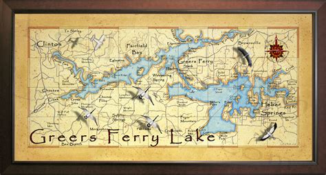 Leo Lakes: Greers Ferry Lake Map