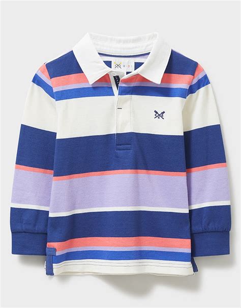 Boy's Multi Stripe Rugby Shirt from Crew Clothing Company