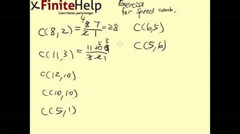 Speed Combination Practice - Combination Formula - Finite Math - YouTube