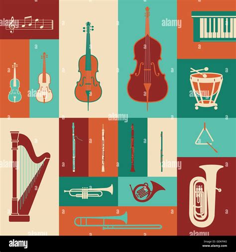 Woodwinds brass instruments Stock Vector Images - Alamy