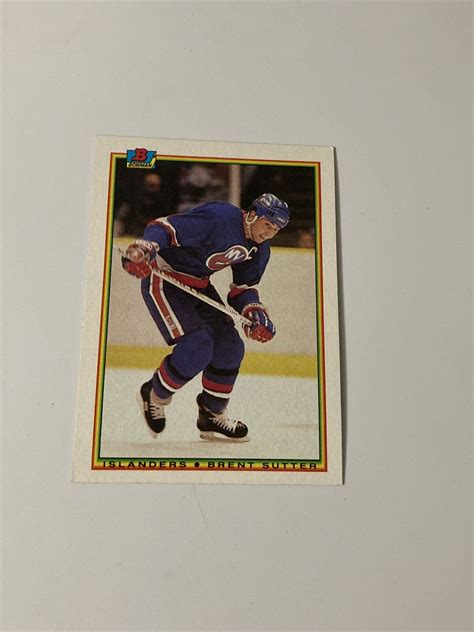 1990 Bowman Hockey #126 Brent Sutter Islanders Card | eBay