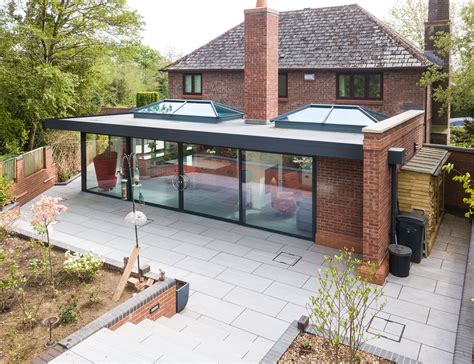 Double Ultrasky Roof Lantern Extension | Flat roof extension, House extensions, Roof extension