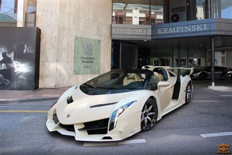 Lamborghini Veneno Roadster and Koenigsegg One:1 Snapped in Geneva - GTspirit