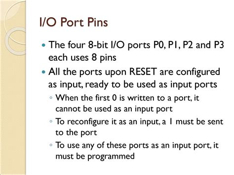 CHAPTER 4 I/O PORT PROGRAMMING. - ppt download