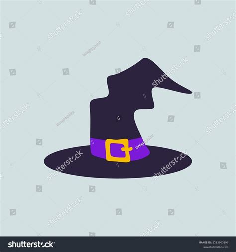 Witch Hat Silhouette Isolated Vector Illustration Stock Vector (Royalty Free) 2213903199 ...