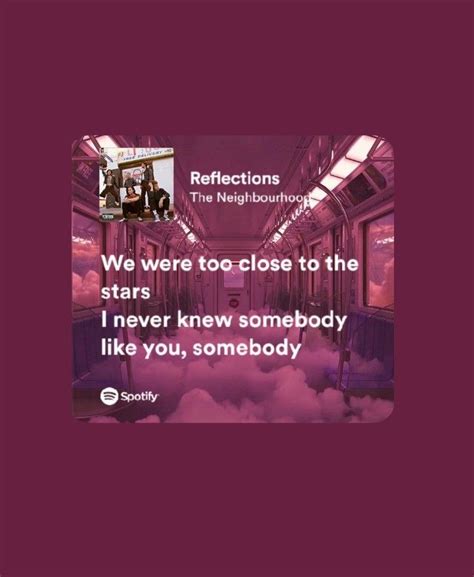 The Neighbourhood- Reflections Spotify Lyrics