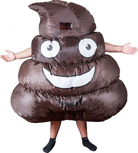 Homarden Poop Emoji Inflatable Adult Halloween Costume for Men and ...