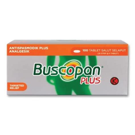 Buscopan Plus 4 Tablet - Manfaat, Kandungan, Dosis, dan Efek Samping