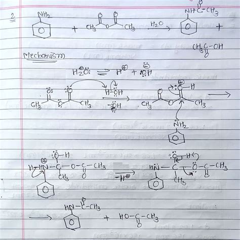 [Solved] 2. Write detailed, reaction mechanism of acetanilide synthesis... | Course Hero