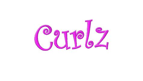 Curlz Free Machine Embroidery Font Set – Daily Embroidery