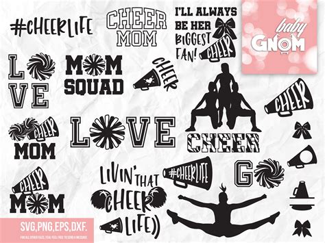 Cheer SVG Bundle, Cheer Svg, Cheerleading Svg, Cheerleader Svg, Cheer Clipart,cheer Mom Svg ...