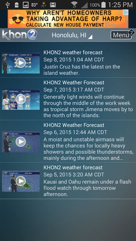 KHON2 Weather - Android Apps on Google Play