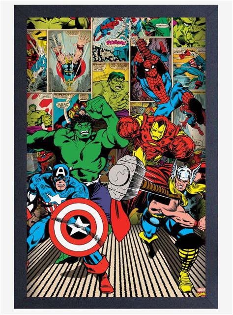 Marvel Panel Collage Poster | Book wall art, Collage poster, Comic book superheroes